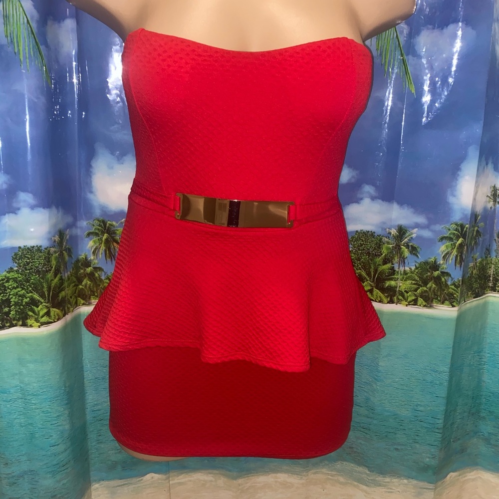 Women’s red dress